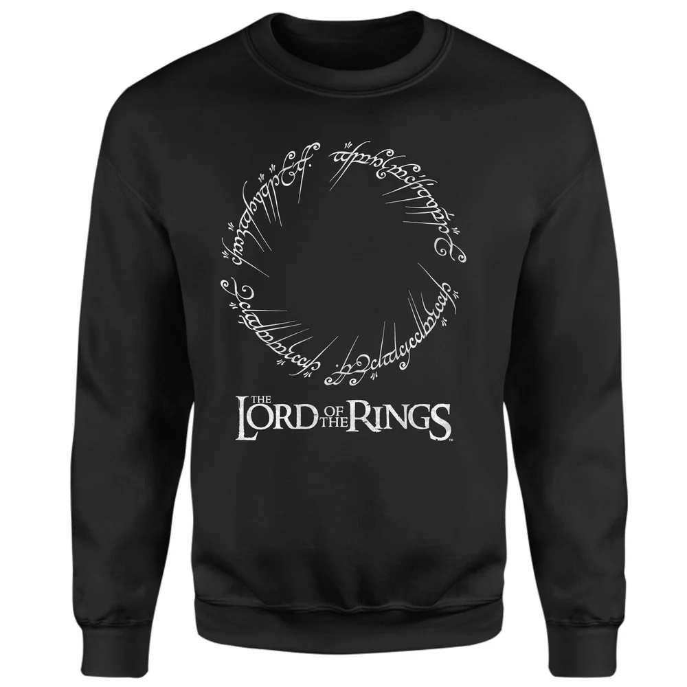 Lord Of The Rings Crest Sweatshirt - Black - S Afbeelding 1