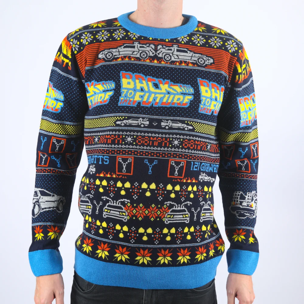 Back To The Future Gigawatts Knitted Christmas Jumper - XXL Afbeelding 1