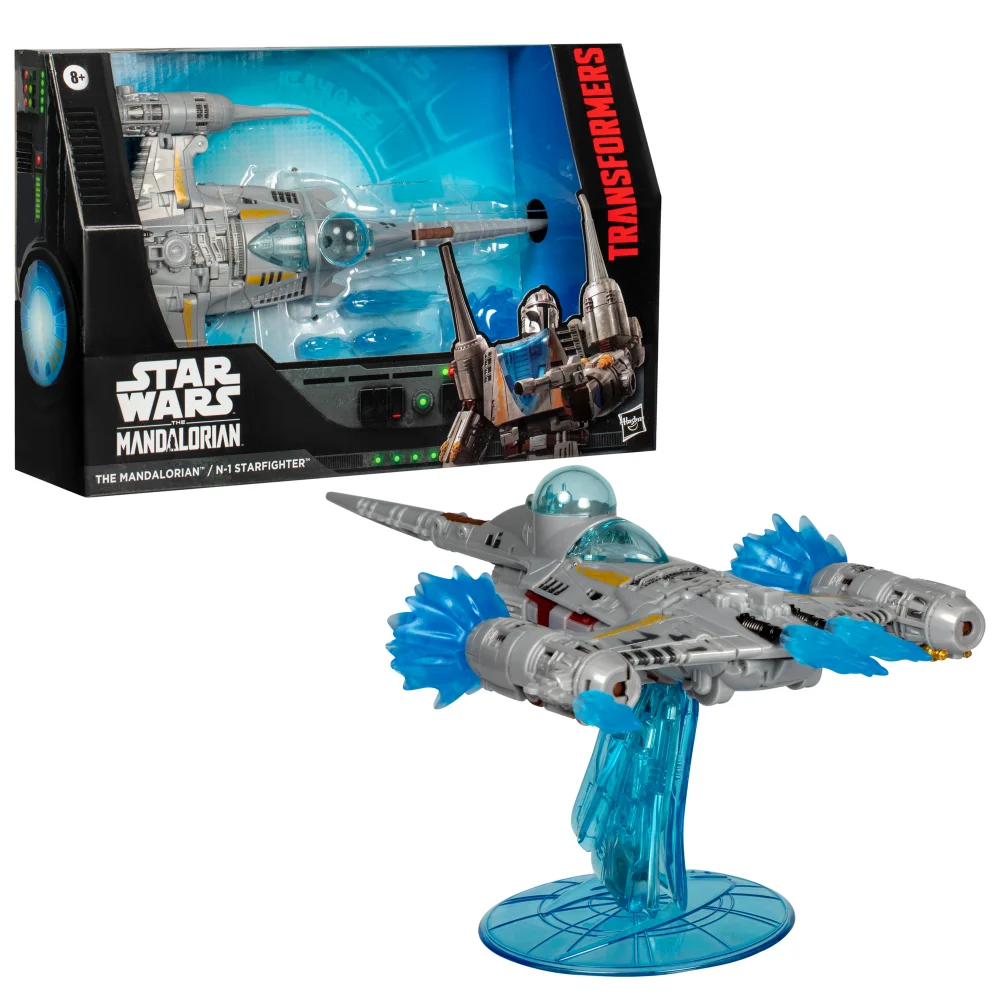 Transformers Collaborative Star Wars: The Mandalorian™ N-1 Starfighter, 7.5” Action Figure, 8+ Afbeelding 1