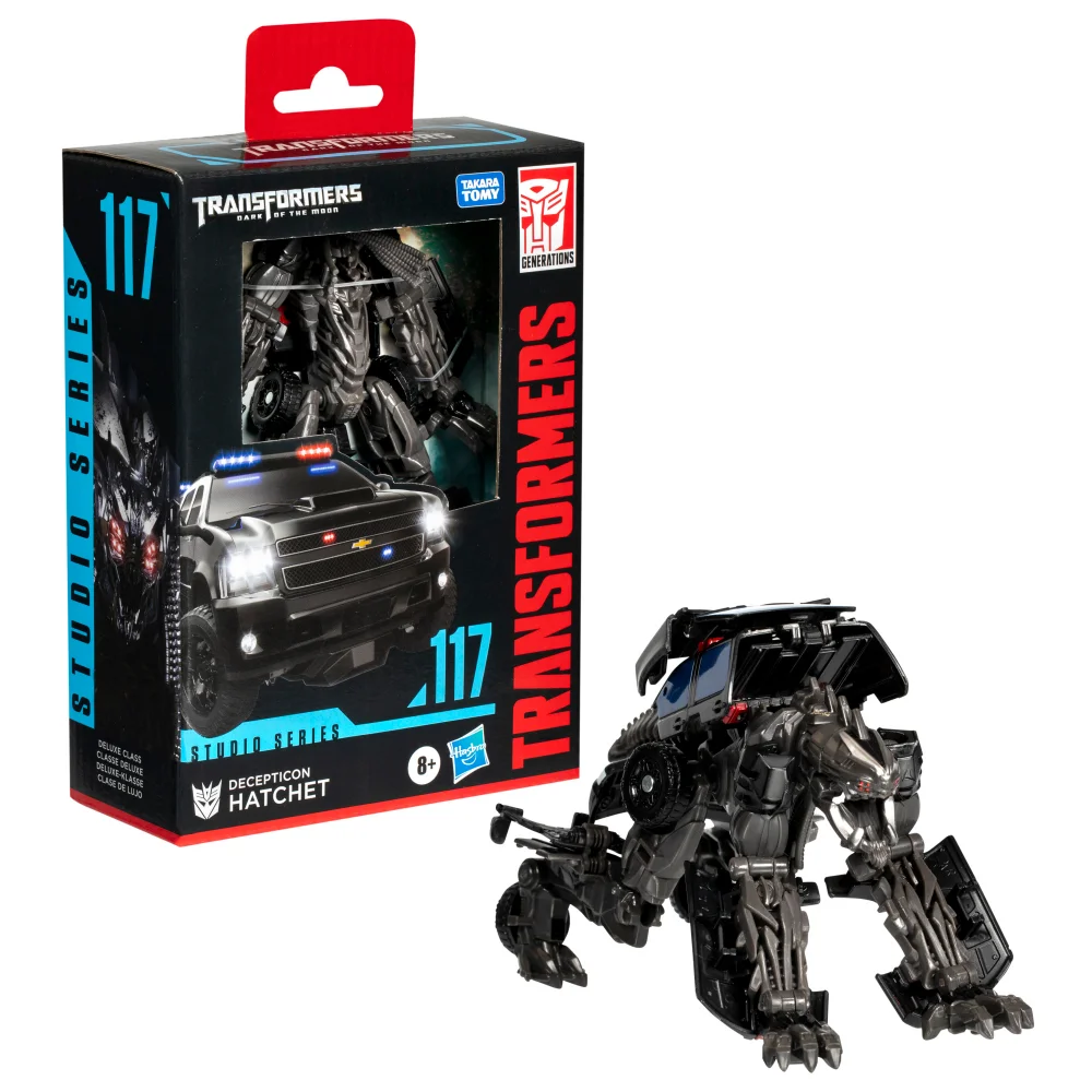 Transformers Studio Series Deluxe Class Transformers: Dark of the Moon 94 Decepticon Hatchet 4.5” Action Figure, 8+ Afbeelding 1