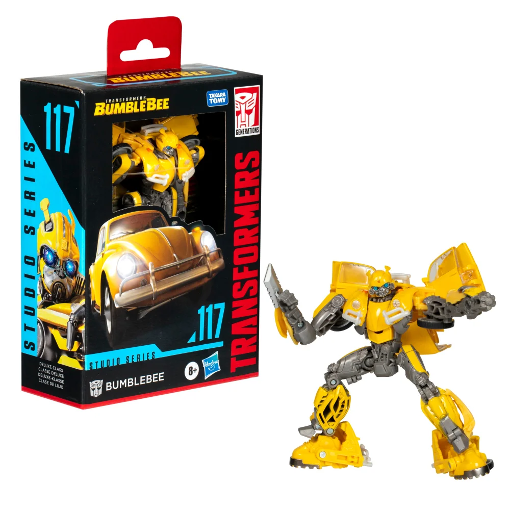 Hasbro Transformers Studio Series Deluxe Class Transformers: Bumblebee 117 Bumblebee 4.5” Action Figure, 8+ Afbeelding 1