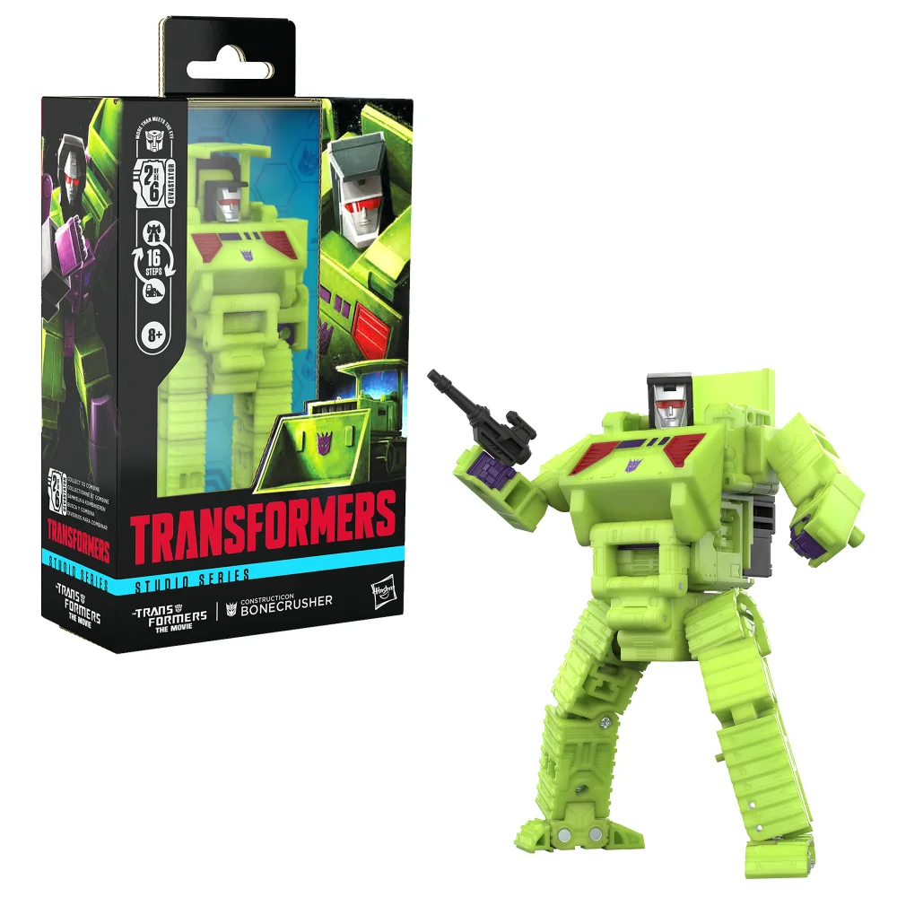 Transformers Studio Series Deluxe Class Transformers: The Movie Bonecrusher 4.5” Action Figure, 8+ Afbeelding 1