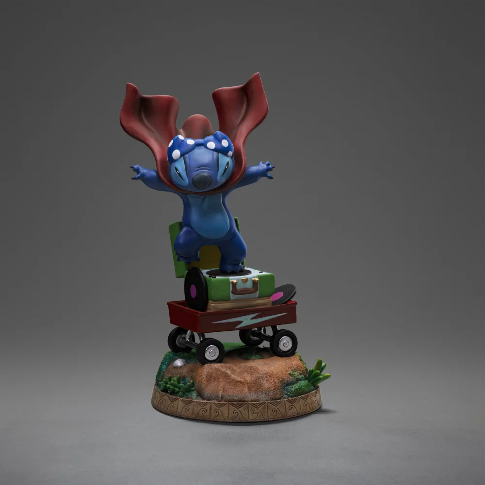 Iron Studios Disney Classics Stitch Laundry Art Scale 1/10 Statue Afbeelding 1