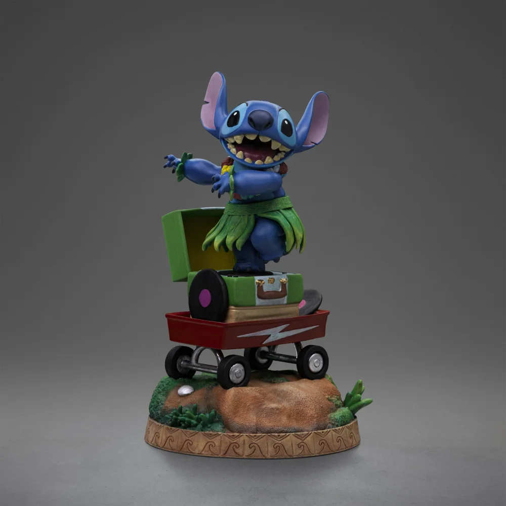 Iron Studios Disney Classics Stitch Hula Art Scale 1/10 Statue Afbeelding 1