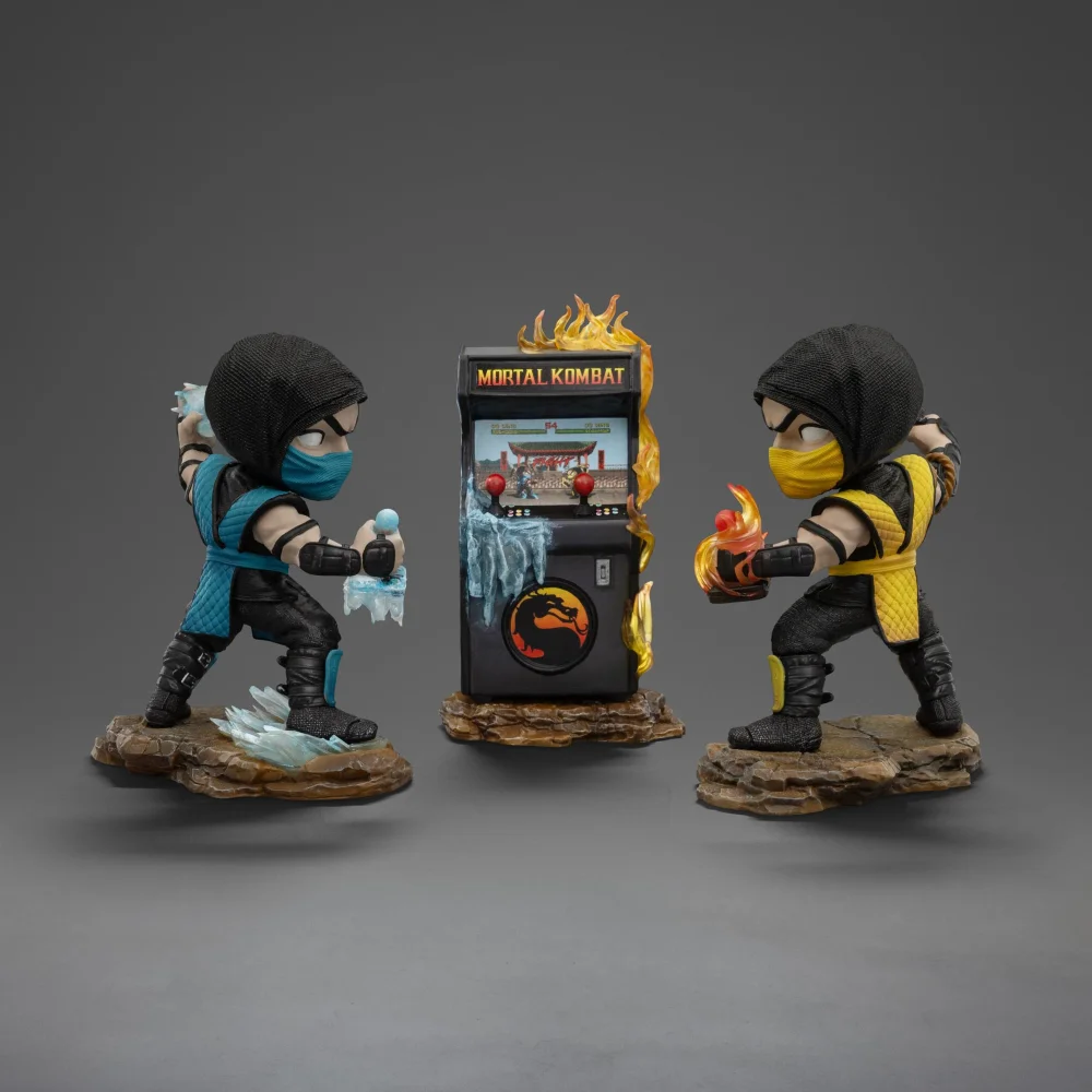 Iron Studios Mortal Kombat Scorpion vs Subzero Arcade Set MiniCo Figure Afbeelding 1