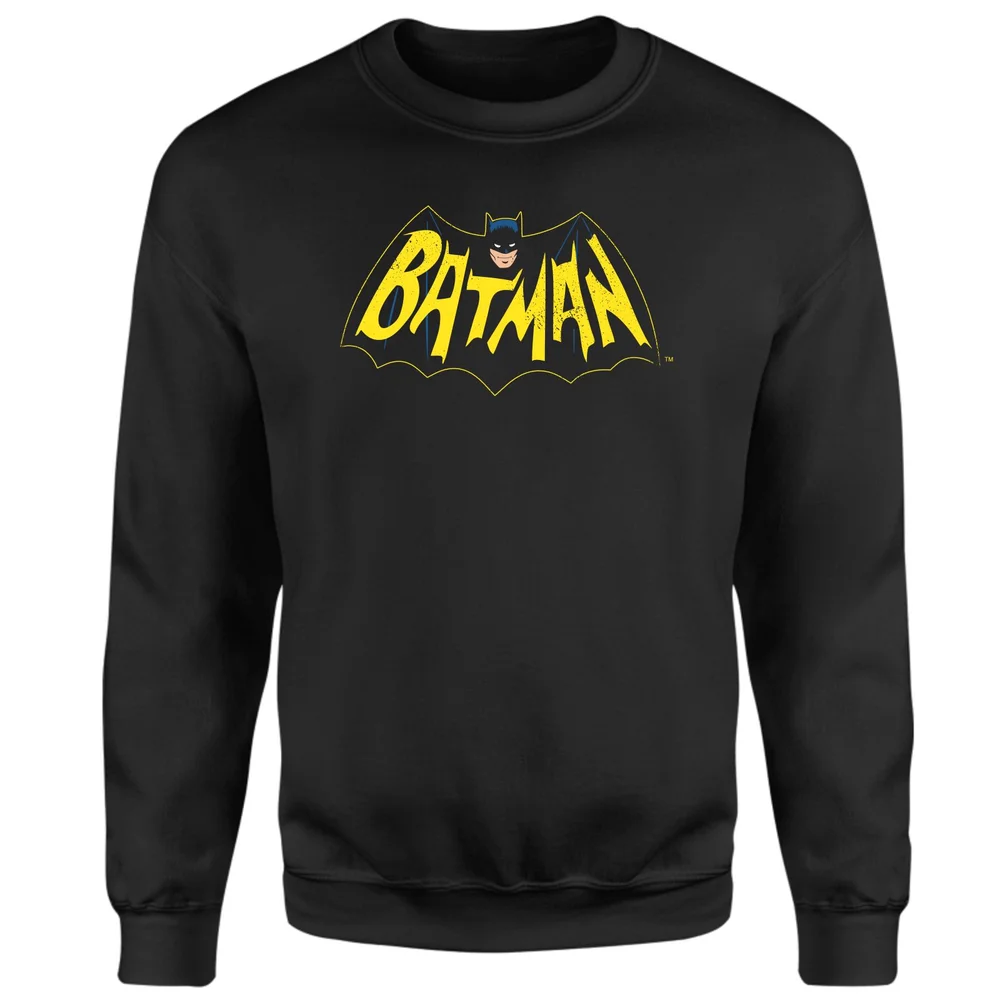 BATMAN '66 Vintage Blk Sweatshirt - Black - M Afbeelding 1