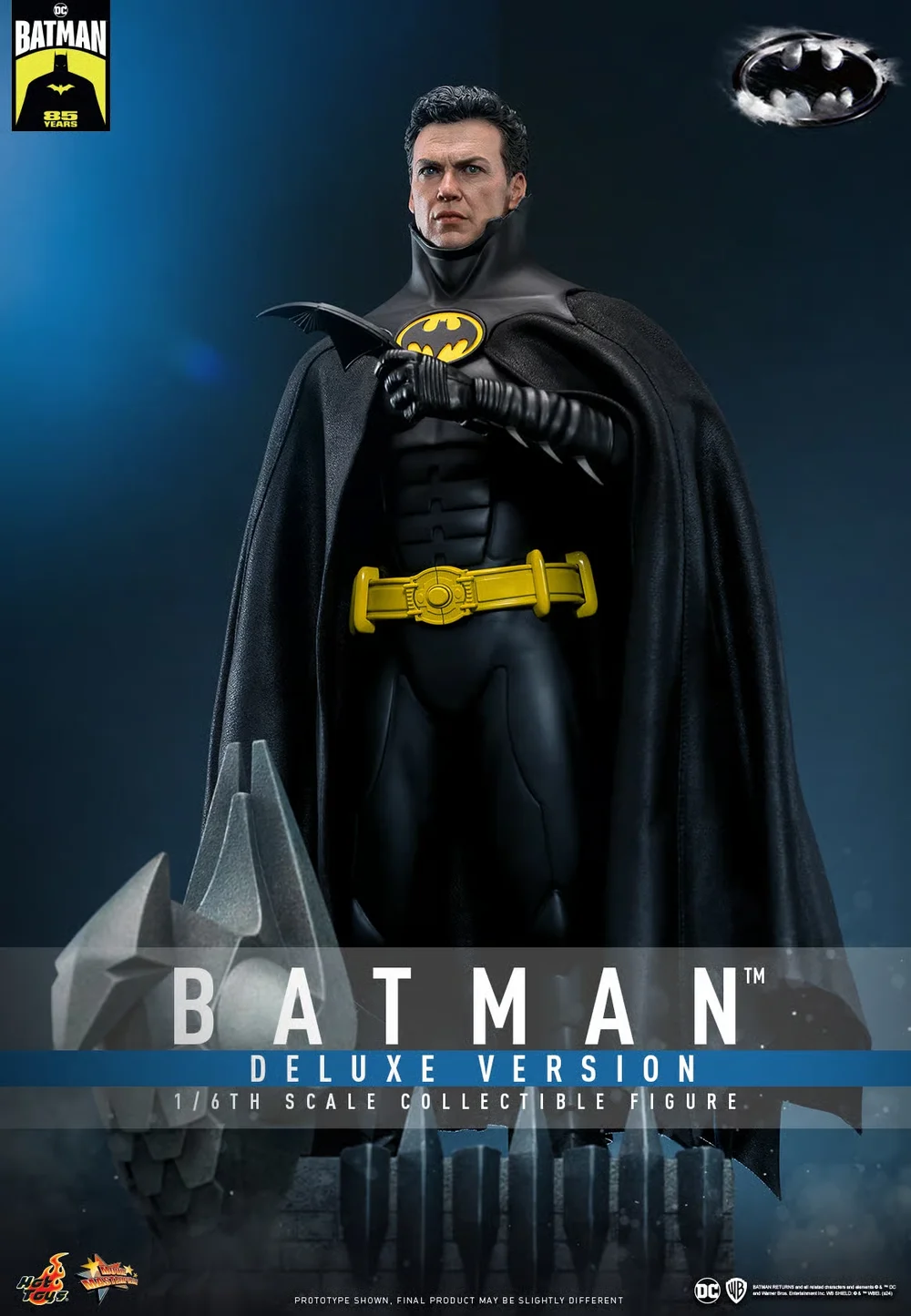 Hot Toys Batman Returns Batman 1/4th Scale Deluxe Edition Collectible Figure Afbeelding 1