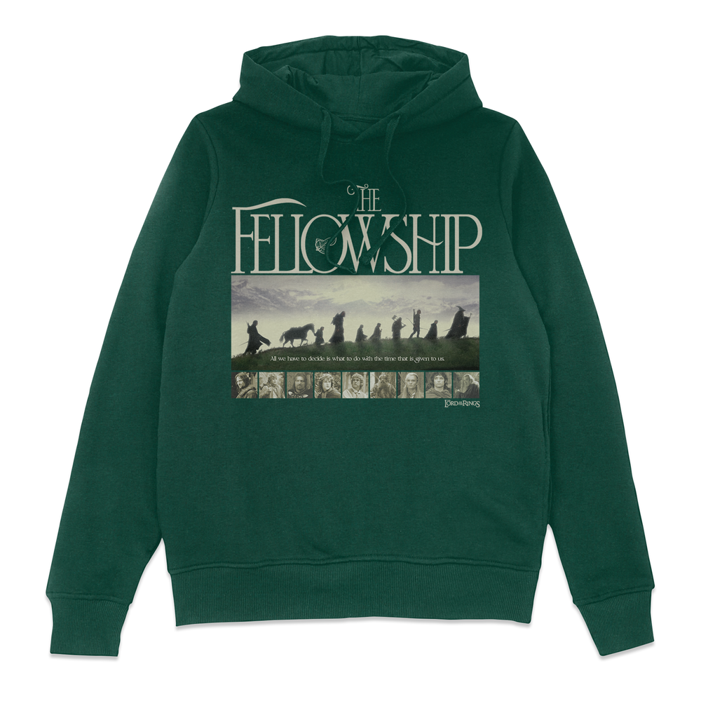 Lord Of The Rings Fellowship Cinematic Hoodie - Green - XL Afbeelding 1