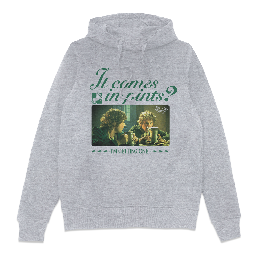 Lord Of The Rings It Comes In Pints Hoodie - Grey - XXL Afbeelding 1