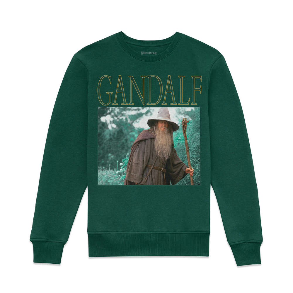 Lord Of The Rings LOTR Gandalf Sweatshirt - Green - S Afbeelding 1