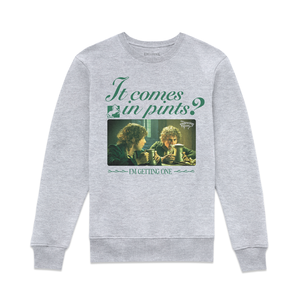 Lord Of The Rings It Comes In Pints Sweatshirt - Grey - S Afbeelding 1