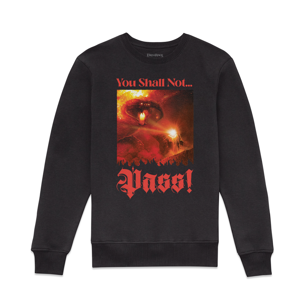 Lord Of The Rings You Shall Not Pass Sweatshirt - Black - XL Afbeelding 1