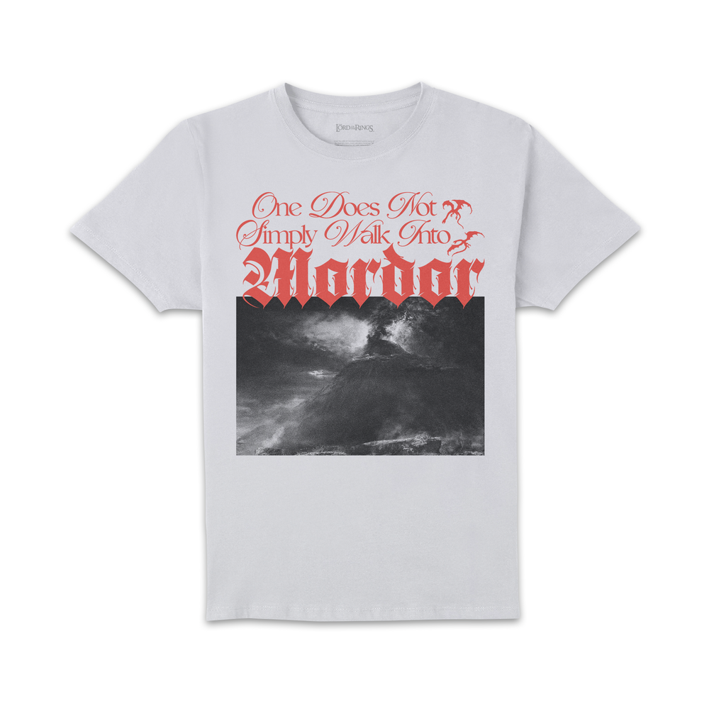 Lord Of The Rings Walk Into Mordor Unisex T-Shirt - White - S Afbeelding 1