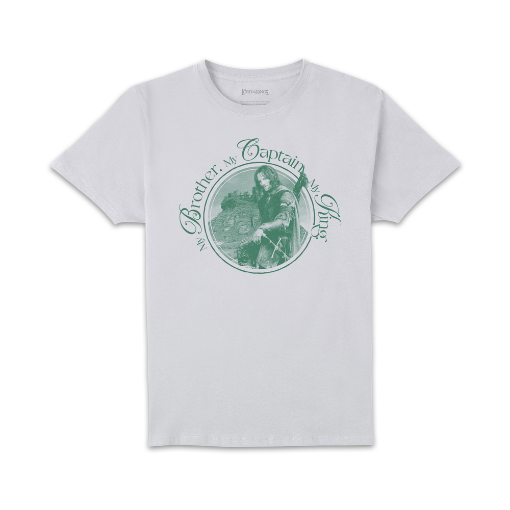 Lord Of The Rings My Captain Unisex T-Shirt - White - 3XL Afbeelding 1