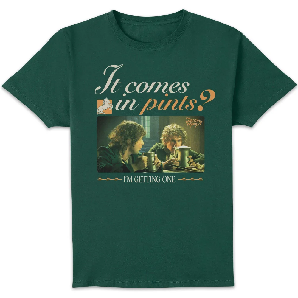 Lord Of The Rings It Comes In Pints Unisex T-Shirt - Green - XXL Afbeelding 1