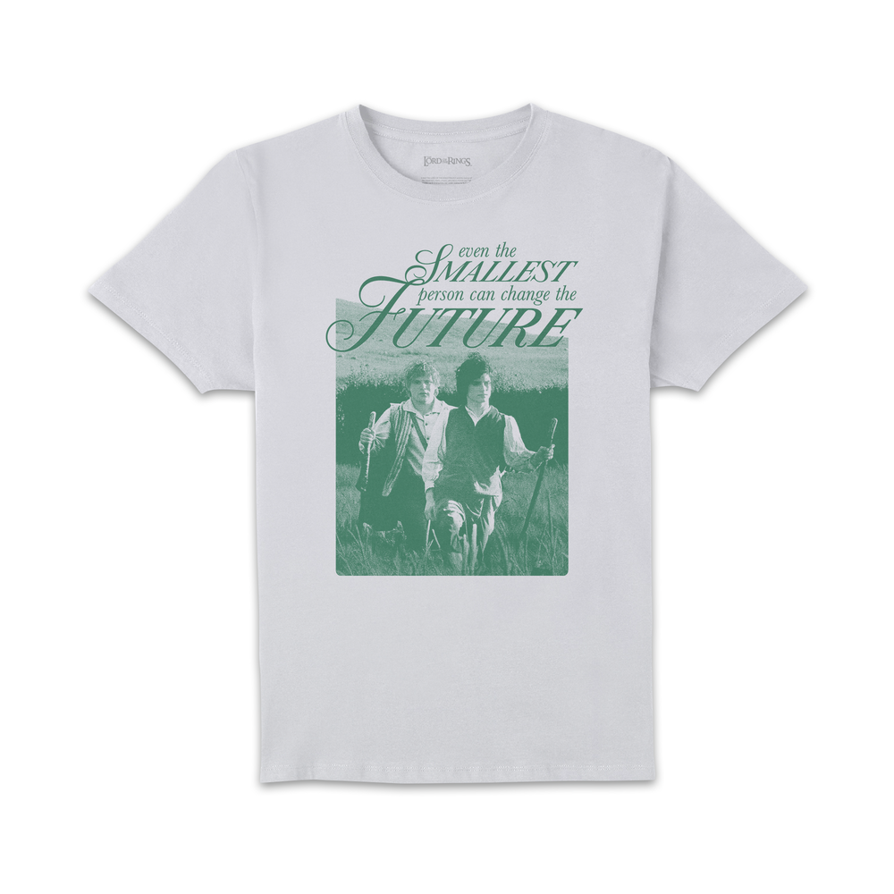 Lord Of The Rings Small Person Unisex T-Shirt - White - M Afbeelding 1