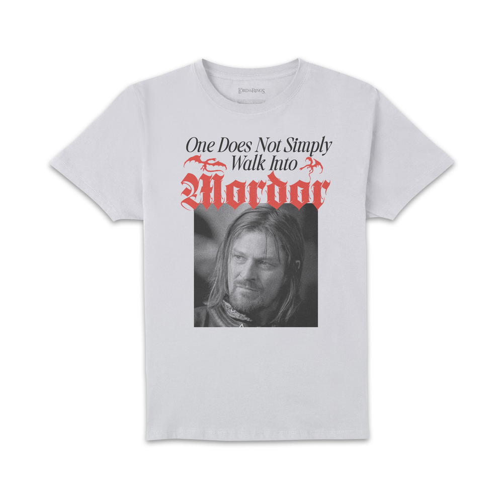 Lord Of The Rings Walk Into Mordor Unisex T-Shirt - White - L Afbeelding 1