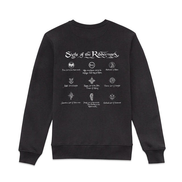 Lord Of The Rings Sigils !!!Back Print!!! Sweatshirt - Black