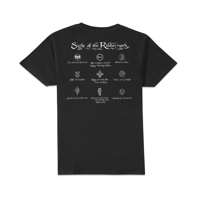 Lord Of The Rings Sigils !!!Back Print!!! Men's T-Shirt - Black