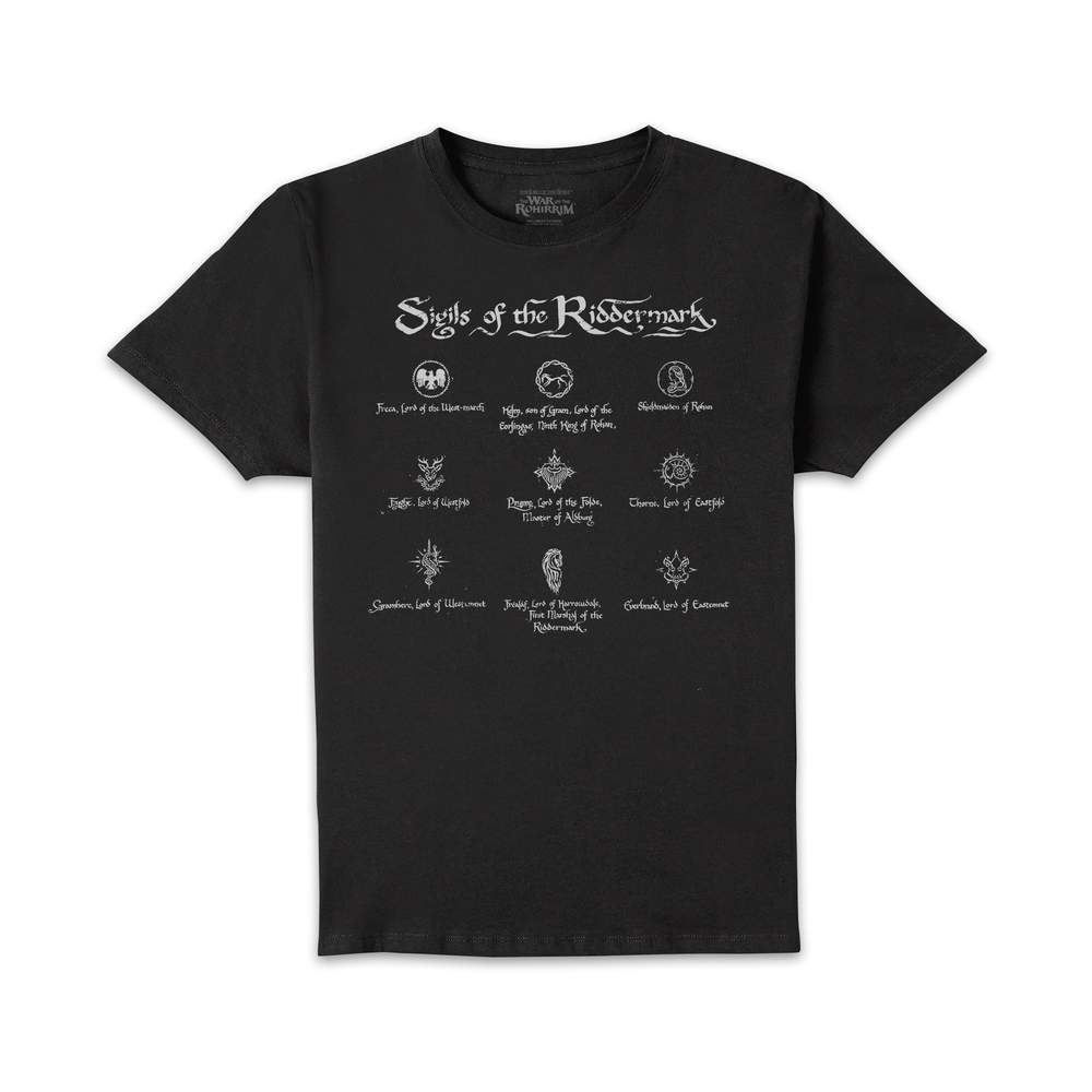 Lord Of The Rings Sigils Men's T-Shirt - Black - M Afbeelding 1