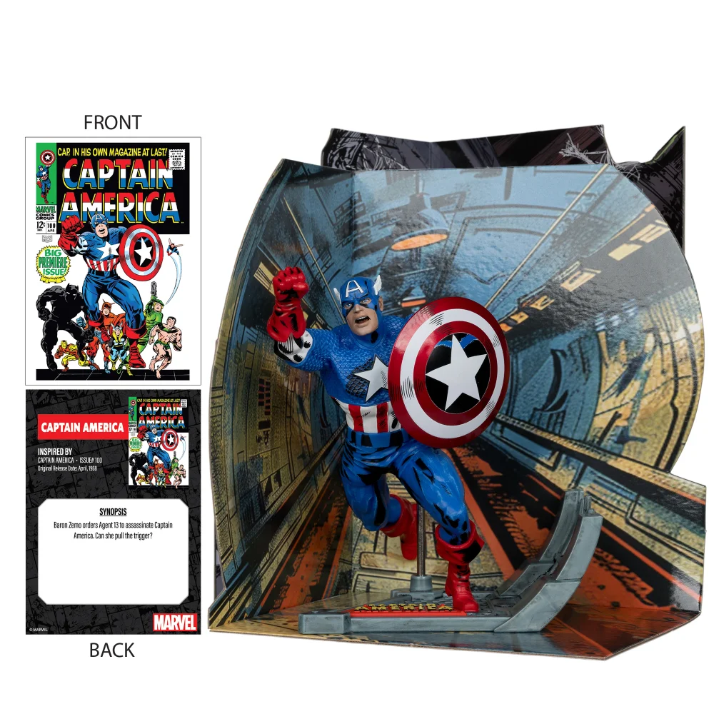 MARVEL COLLECTION 1:10TH WV2 - CAPTAIN AMERICA (CAPTAIN AMERICA #100) Afbeelding 1