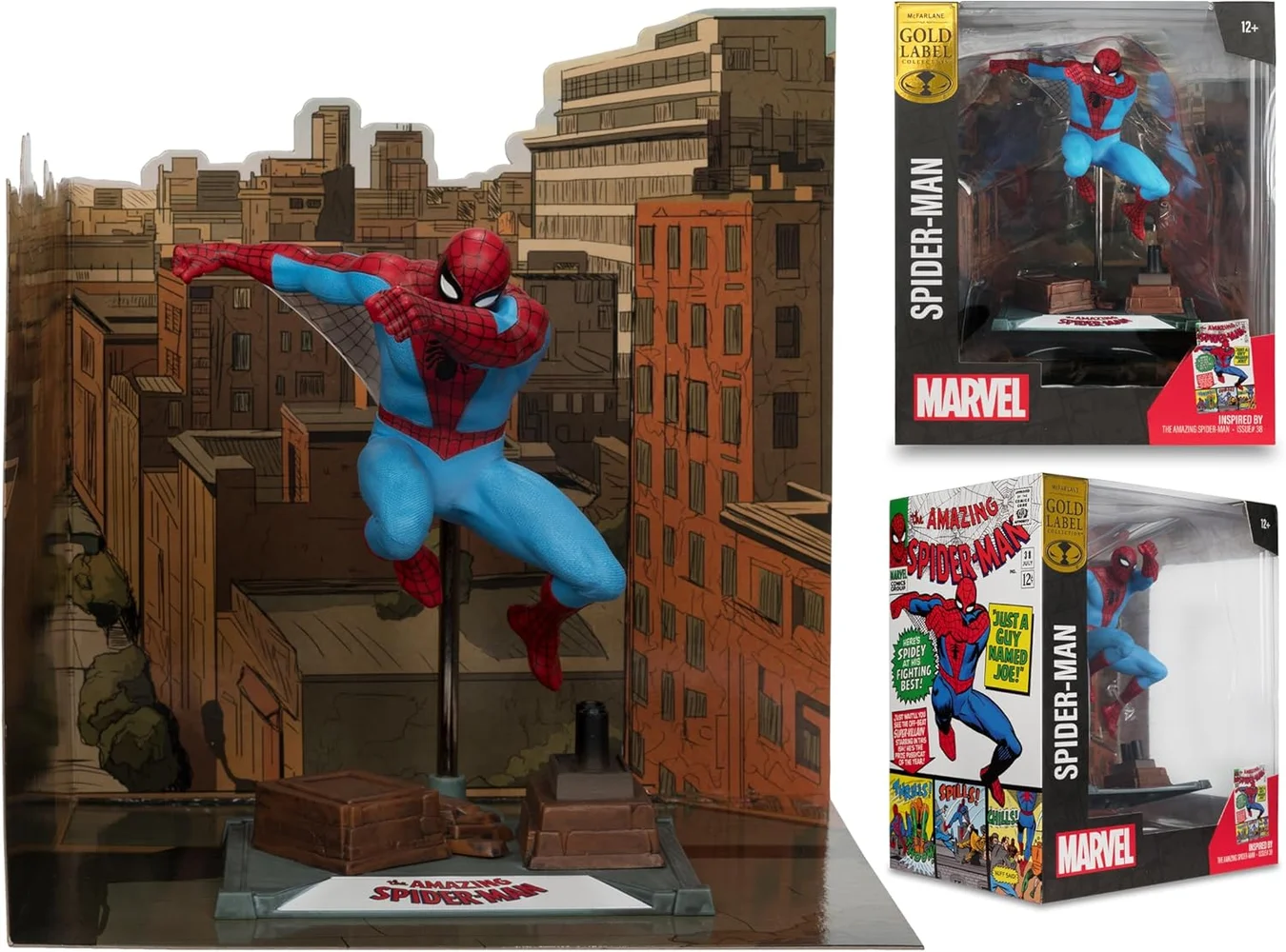 MARVEL COLLECTION 1:10TH WV2 - SPIDER-MAN (THE AMAZING SPIDER-MAN #68)(GOLD LABEL) Afbeelding 1