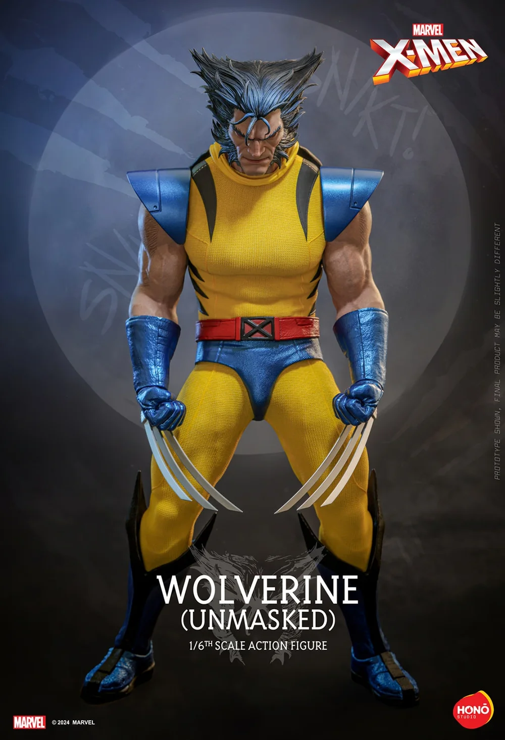 HONO Studios X-Men Wolverine Unmasked 1/6th Scale Figure Afbeelding 1