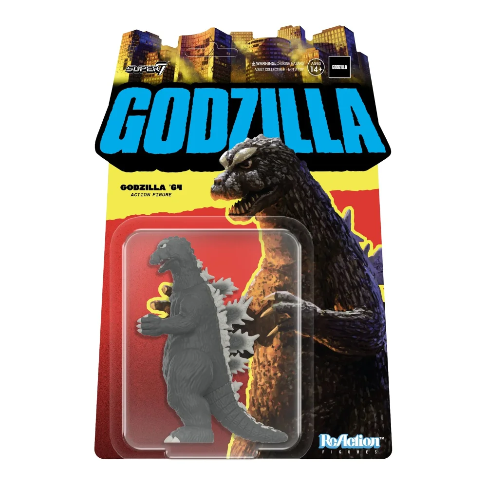 Super7 TOHO Godzilla 1964 Godzilla ReAction Figure (3.75") Afbeelding 1
