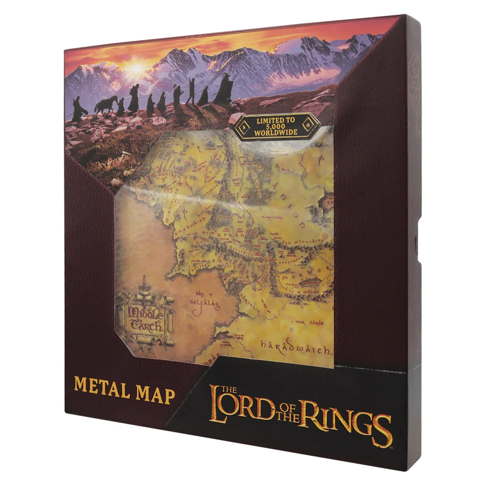 The Lord of the Rings Metal Map Afbeelding 1