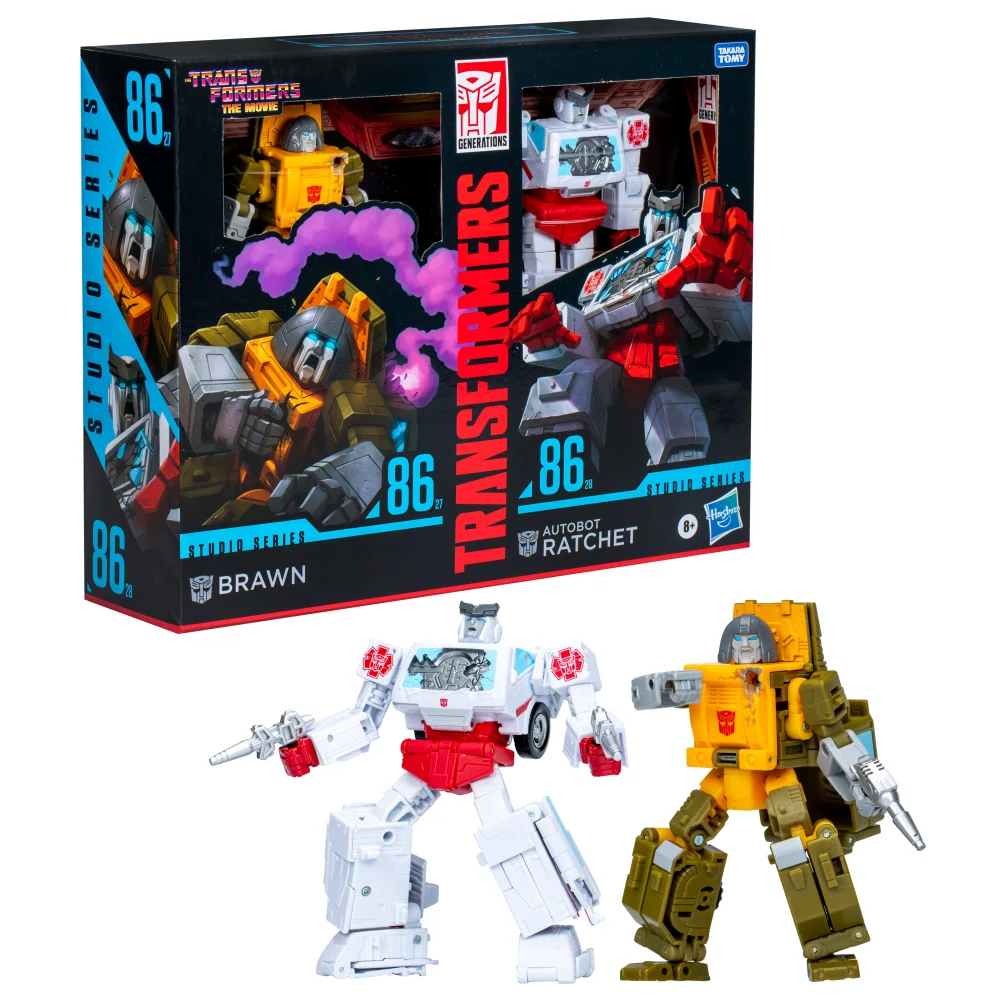 Transformers Studio Series Deluxe The Transformers: The Movie Brawn & Autobot Ratchet Afbeelding 1