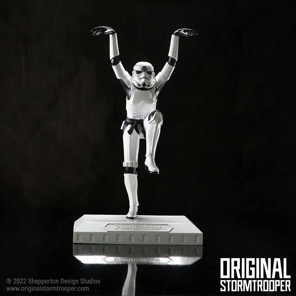 Original Stormtrooper Crane Kick Figurine 20.5cm Afbeelding 1