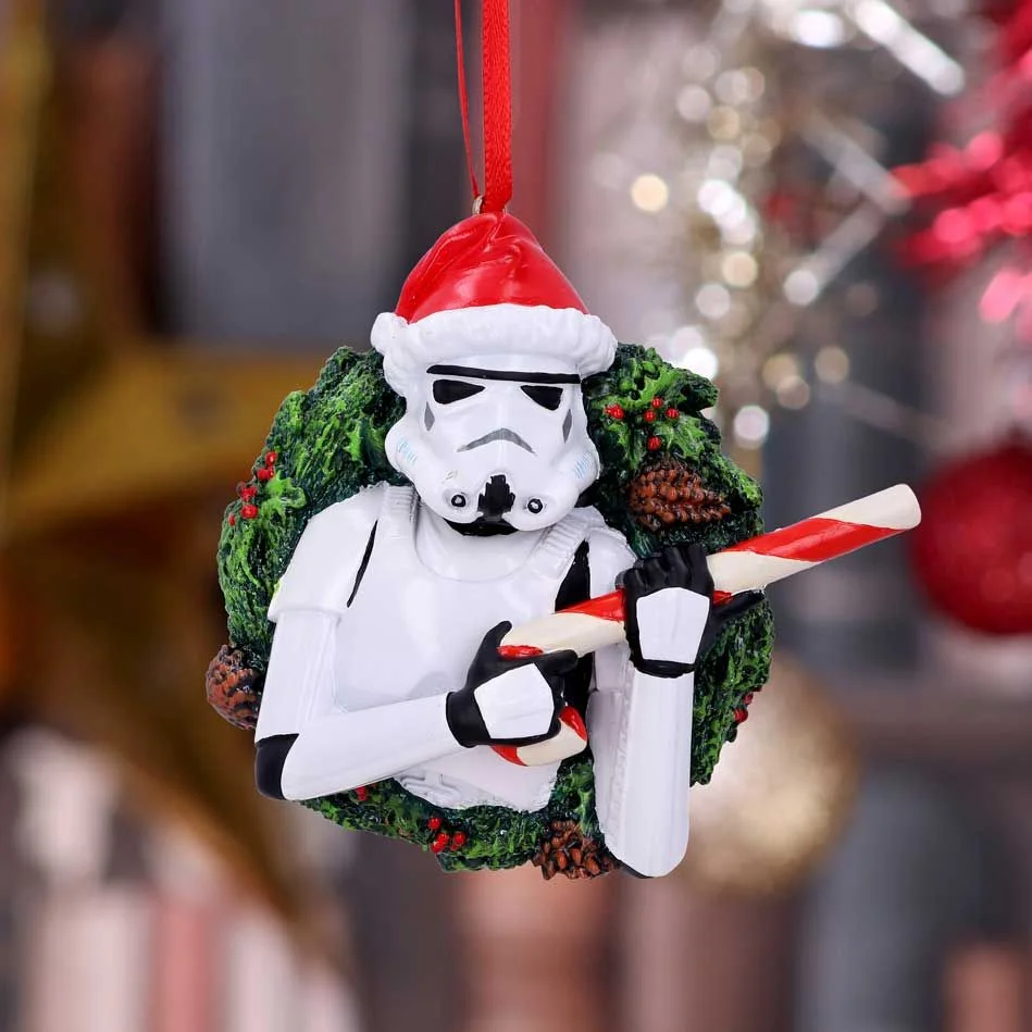Original Stormtrooper Wreath Hanging Ornament Afbeelding 1