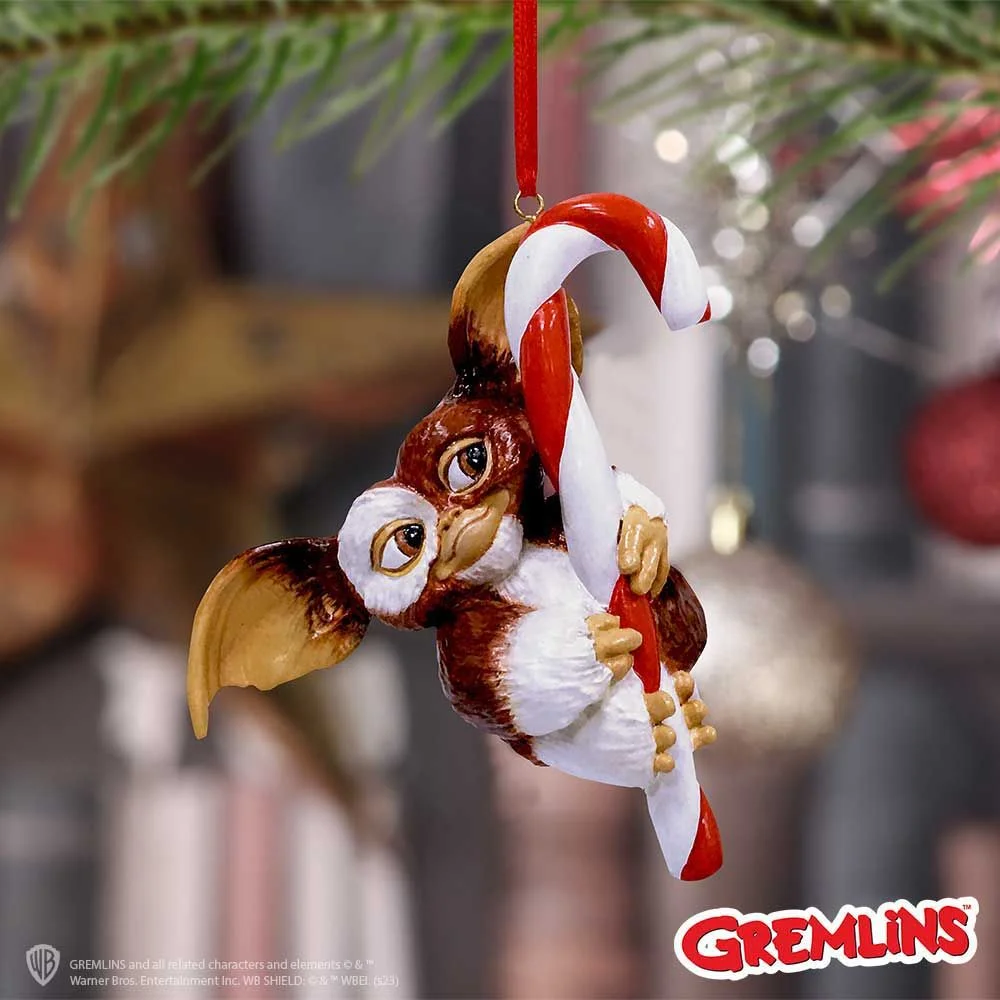 Gremlins Gizmo Candy Cane Hanging Ornament 11cm Afbeelding 1