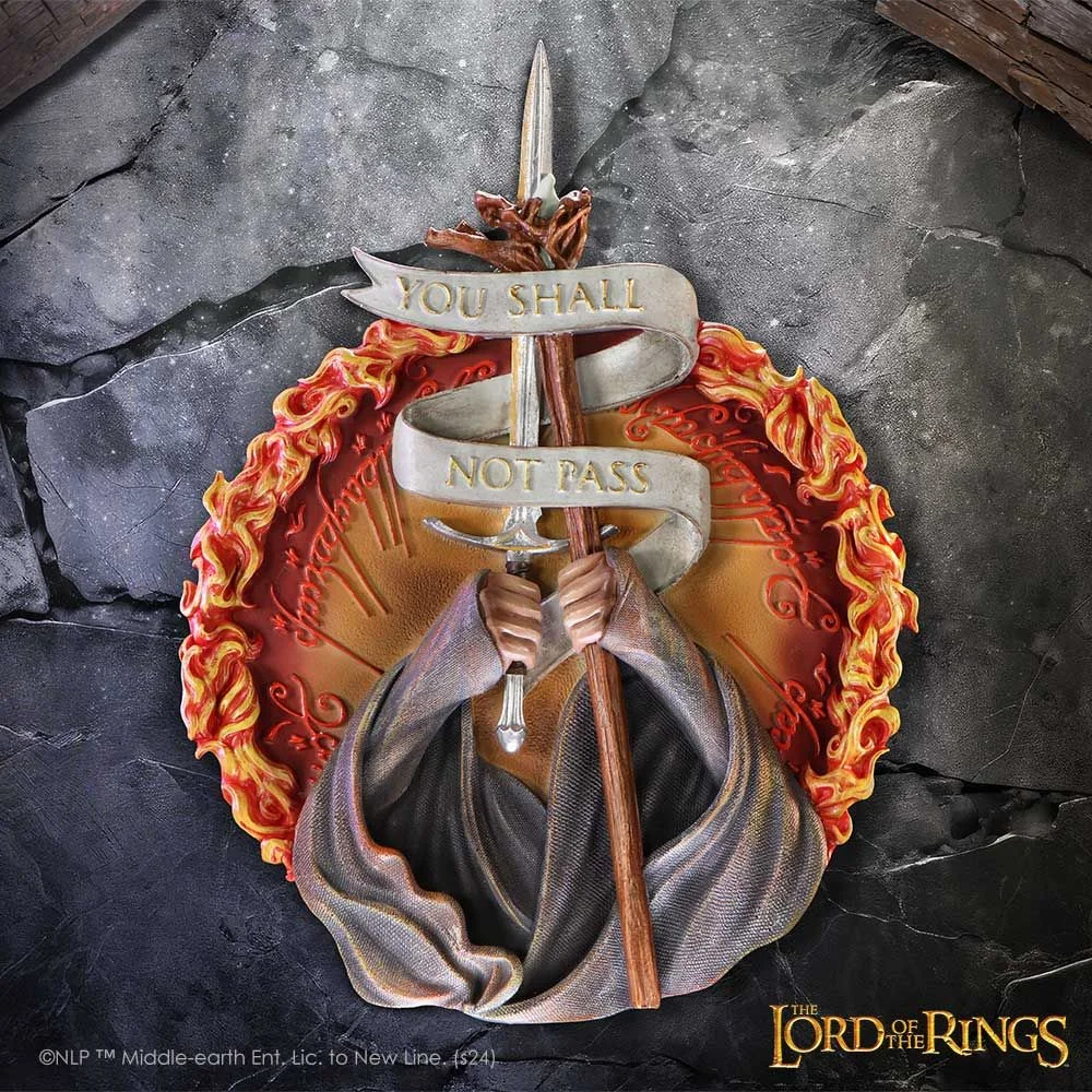 Lord of the Rings You Shall Not Pass Wall Plaque 30.4cm Afbeelding 1