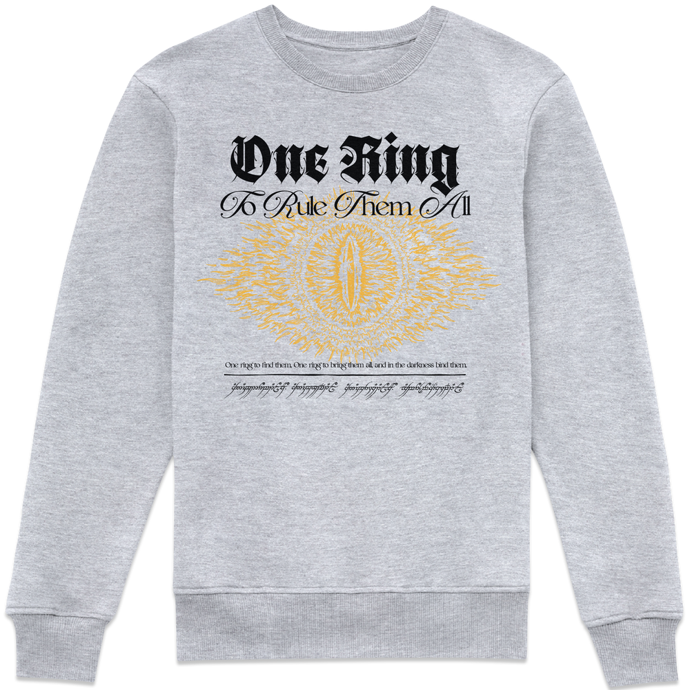 Lord Of The Rings One Ring Sweatshirt - Grey - XXL Afbeelding 1