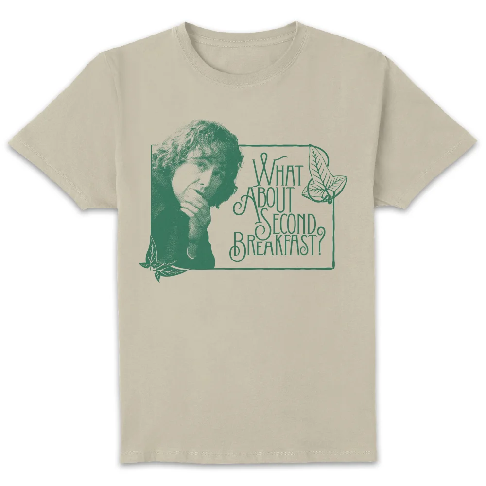 Lord Of The Rings Second Breakfast Unisex T-Shirt - Cream - L Afbeelding 1