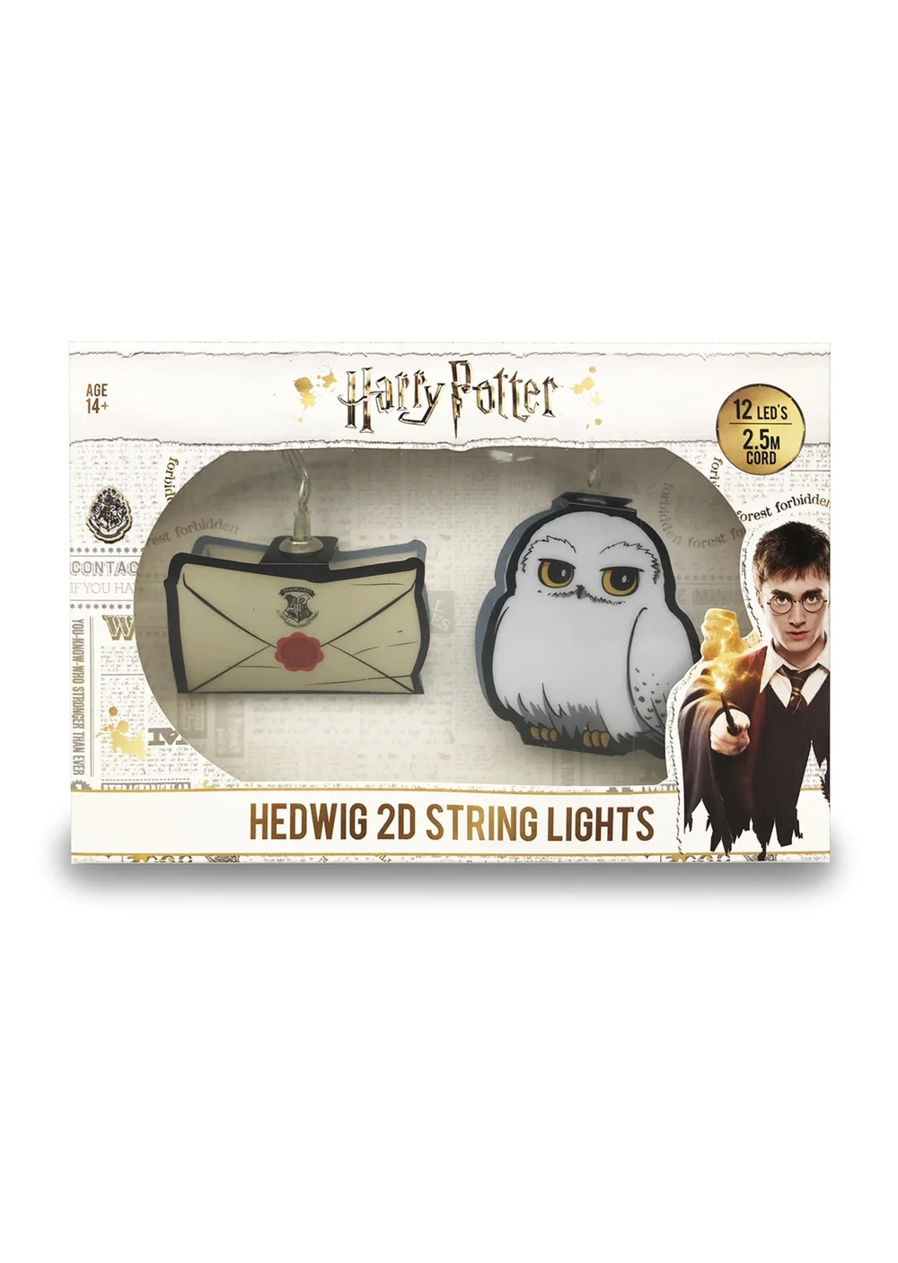 Harry Potter: Hedwig & Letter of Acceptance 2D String Lights Afbeelding 1
