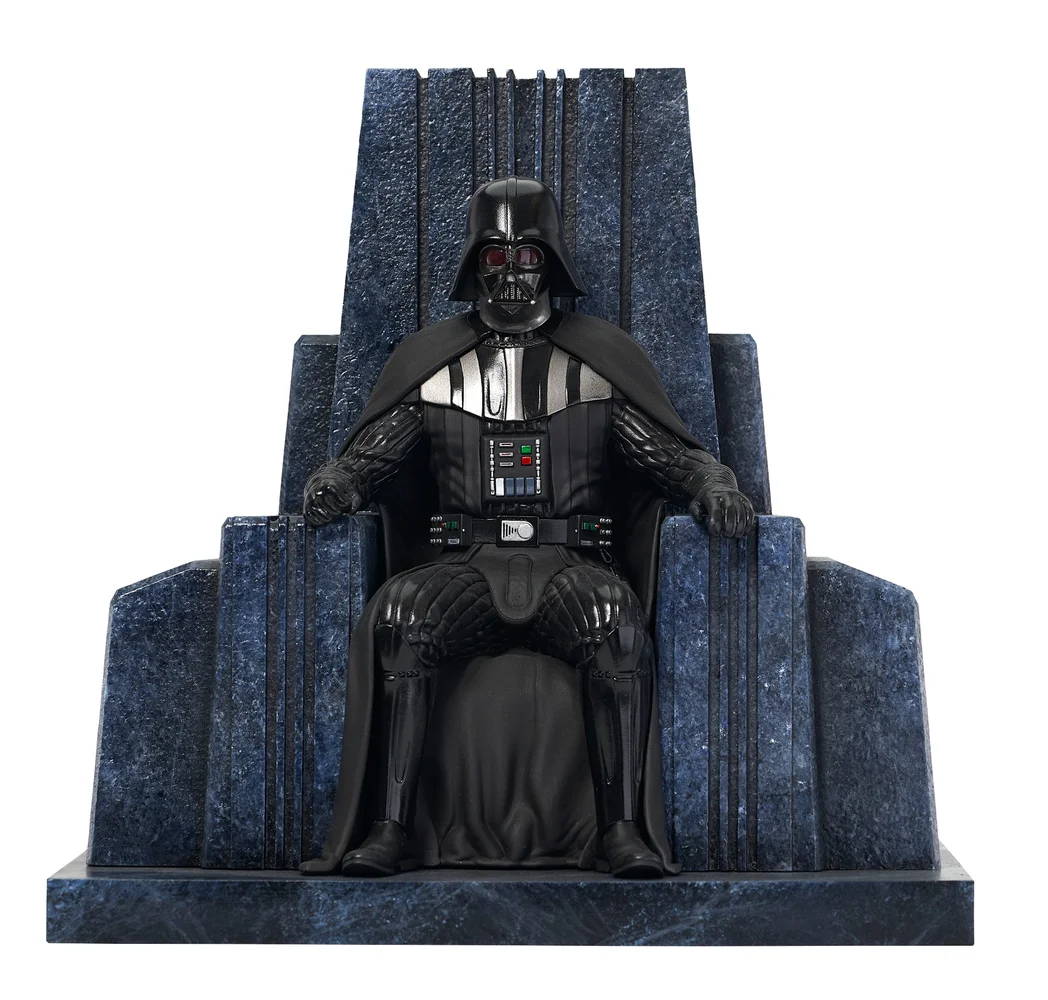 Gentle Giant Star Wars Premier Collection Kenobi Darth Vader On Throne 1/7 Scale Statue Afbeelding 1