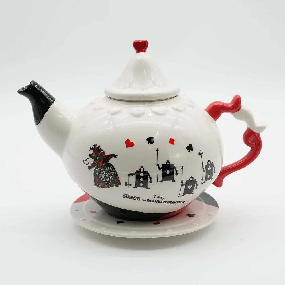 Disney Alice in Wonderland Queen of Hearts Ceramic Premium Teapot Afbeelding 1