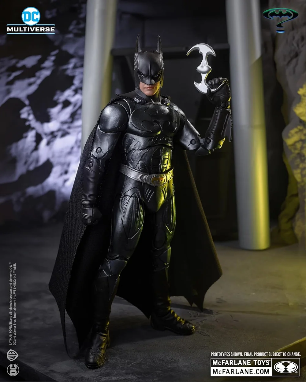 DC Multiverse Batman Forever Movie 7" Action Figure Build-A Wave 13 - Batman (Val Kilmer) Afbeelding 1