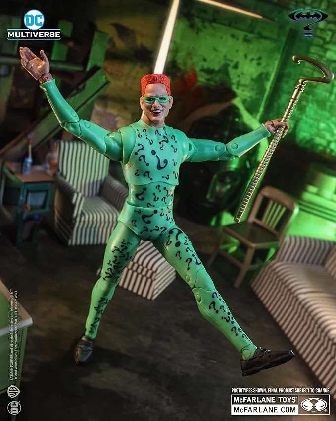 DC Multiverse Batman Forever Movie 7" Action Figure Build-A Wave 13 - The Riddler Afbeelding 1