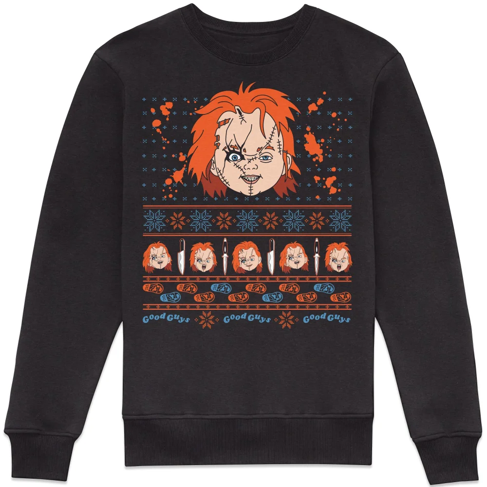 Chucky Killer Christmas Sweatshirt - Black - 5XL Afbeelding 1