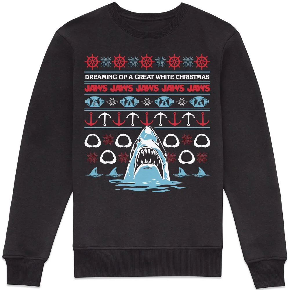 Jaws Santa Jaws Sweatshirt - Black - XS Afbeelding 1