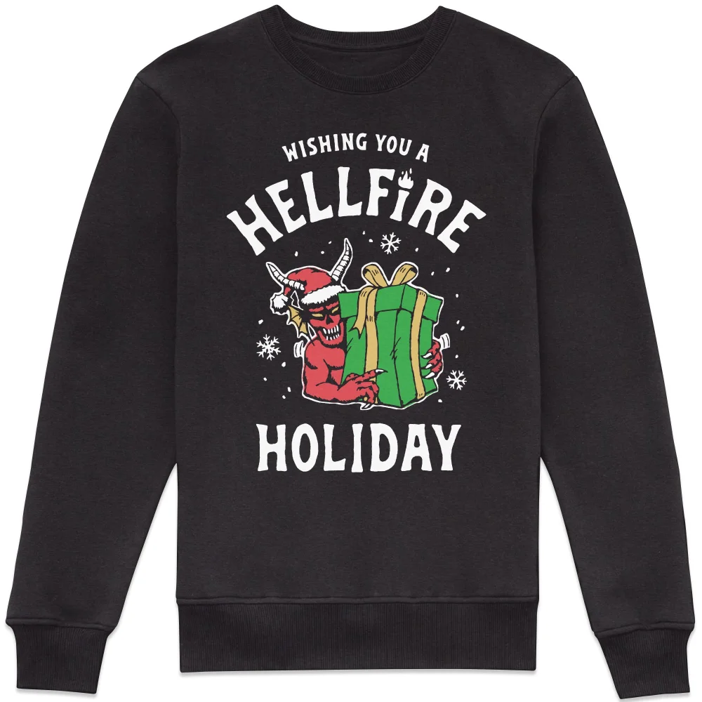 Stranger Things Hellfire Holiday Sweatshirt - Black - 3XL Afbeelding 1