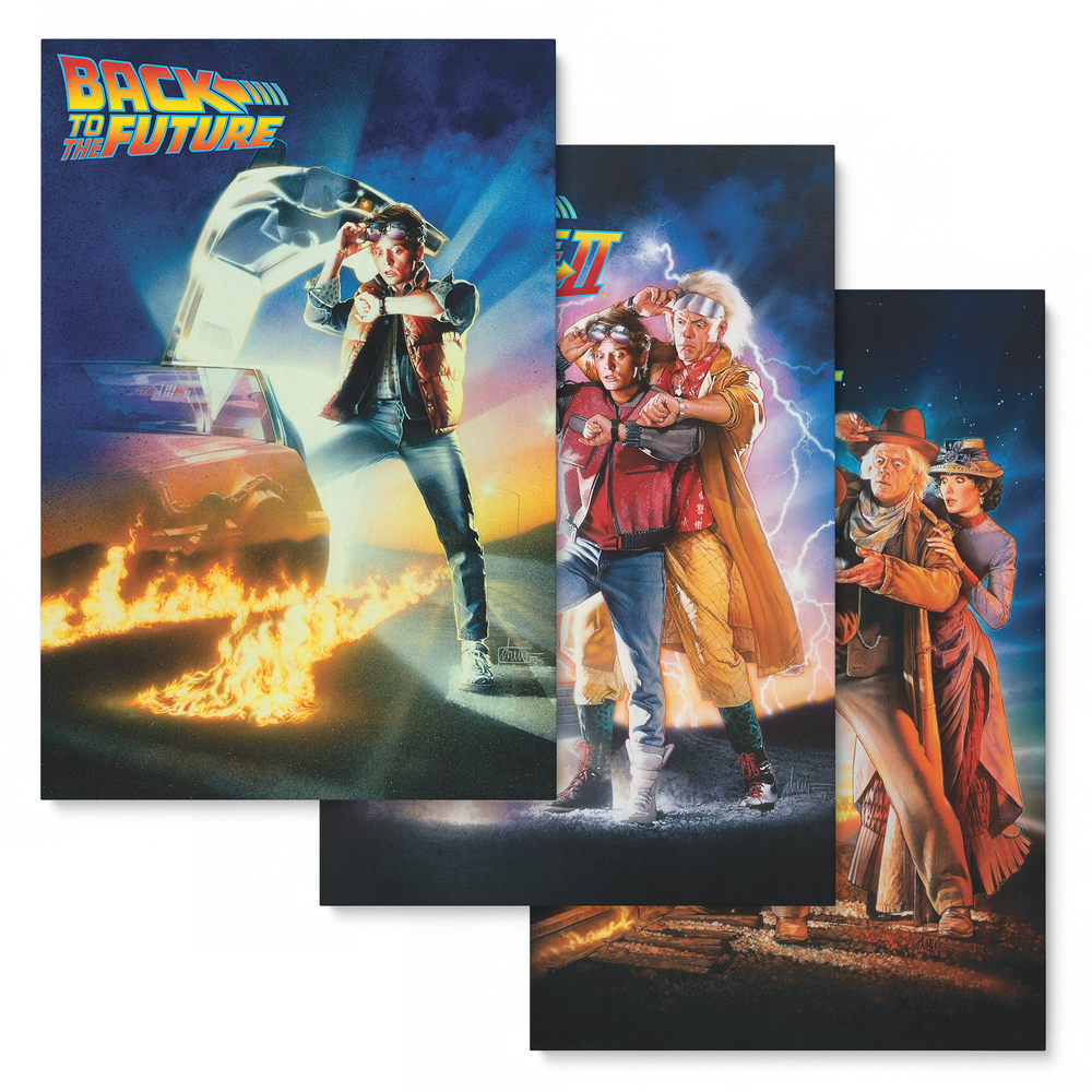 Decorsome x Back to the Future Canvas 3-pack bundle - 20" x 30" Afbeelding 1