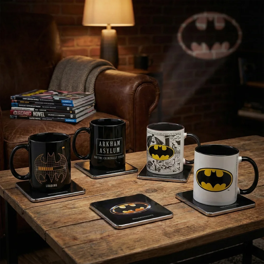 Batman 4x Mugs & Coasters Bundle Afbeelding 1