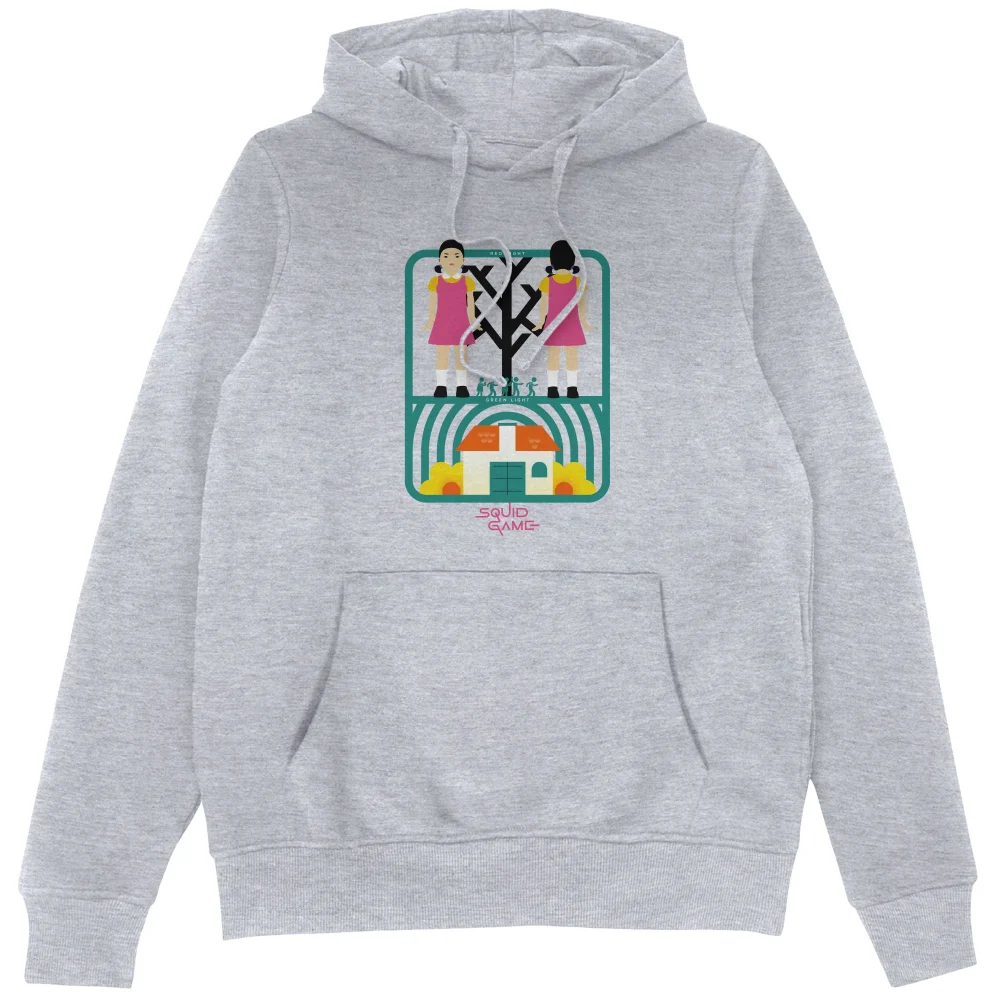 Squid Game Doll Hoodie - Grey - S Afbeelding 1
