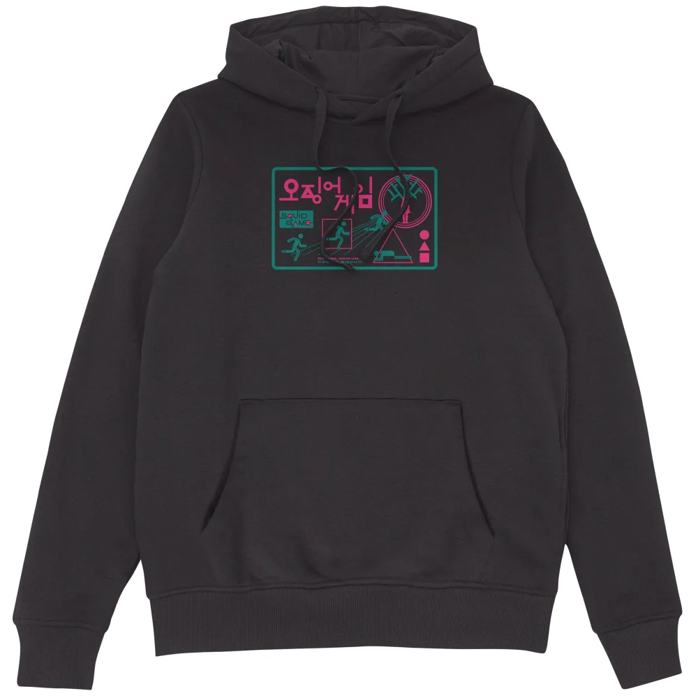 Squid Game Red Light Green Light Hoodie - Black - XXL Afbeelding 1