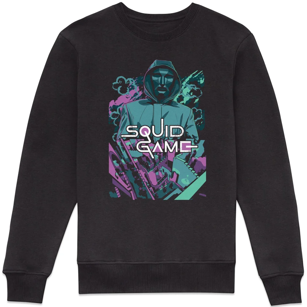 Squid Game Neon Chills Alex Tillbrook Sweatshirt - Black - L Afbeelding 1