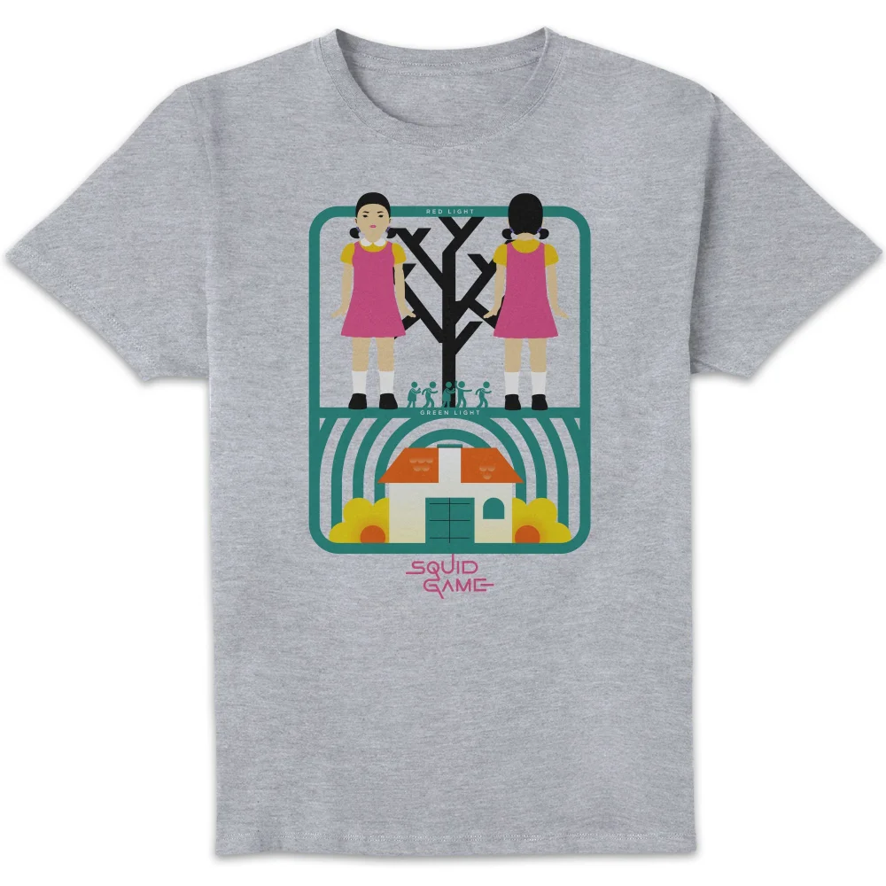 Squid Game Doll Men's T-Shirt - Grey - XXL Afbeelding 1